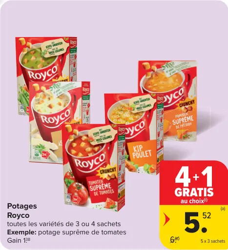 Offre: Potages Royco