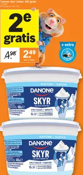 Aanbieding: Danone skyr natuur