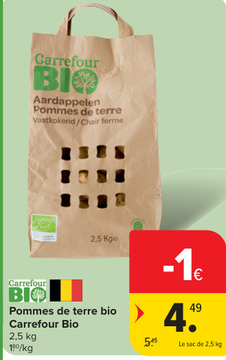 Offre: Pommes de terre bio Carrefour Bio