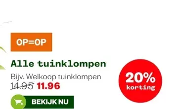 Aanbieding: Alle tuinklompen
