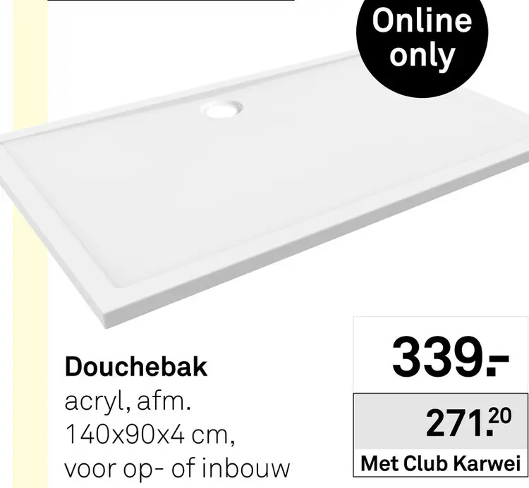 Aanbieding: Douchebak