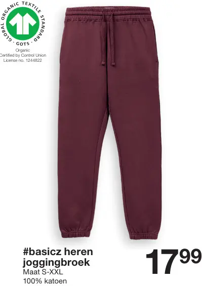 Promotie: #basicz Heren joggingbroek