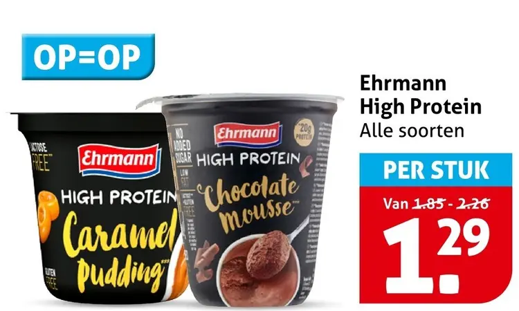 Aanbieding: Ehrmann High protein