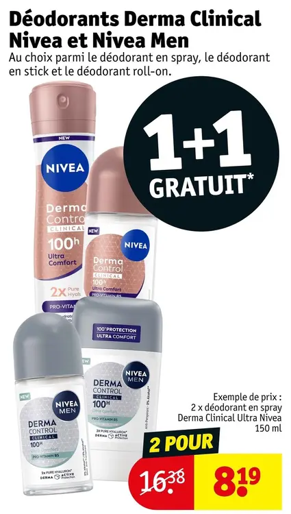 Offre: Déodorants Derma Clinical