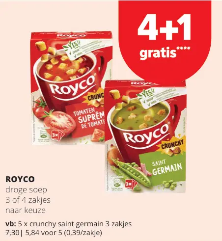 Promotie: ROYCO droge soep