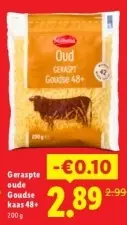 Aanbieding: Geraspte oude Goudse kaas 48+
