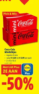 Aanbieding: Coca-Cola Miniblikjes