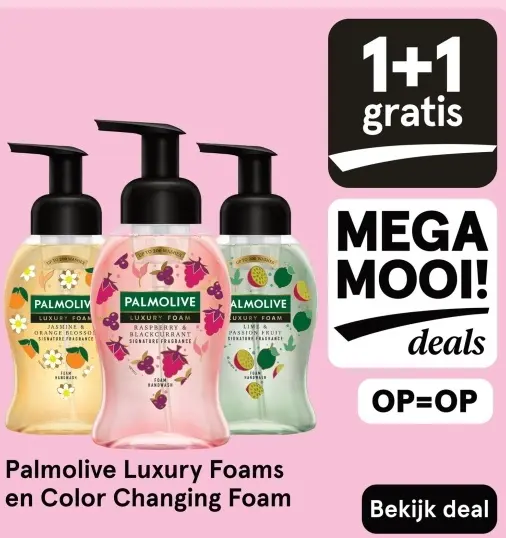 Aanbieding: Palmolive Luxury Foams en Color Changing Foam