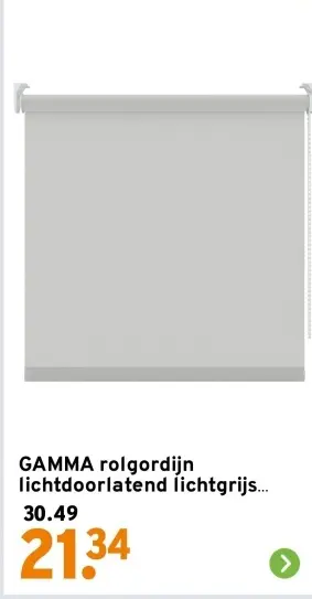 Aanbieding: rolgordijn lichtdoorlatend lichtgrijs...