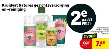 Aanbieding: Kruidvat Natures gezichtsverzorging en -reiniging