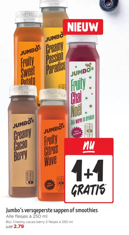 Aanbieding: Versgeperste sappen of smoothies