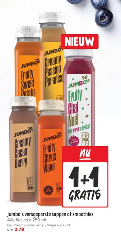 Aanbieding: Versgeperste sappen of smoothies