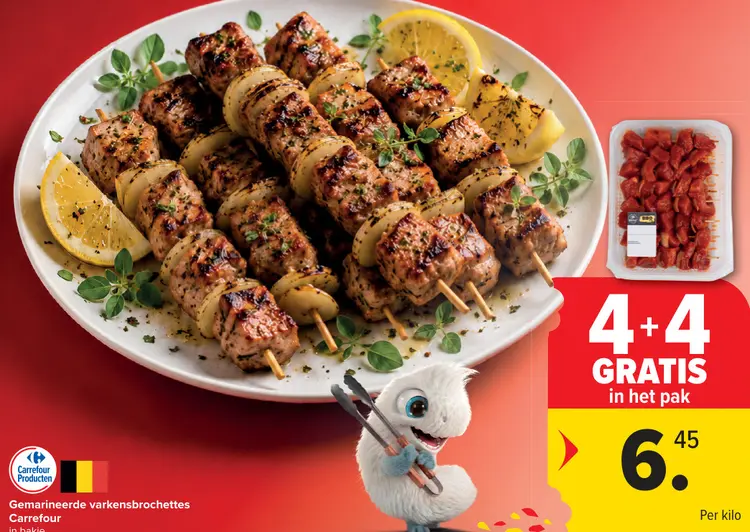 Promotie: Gemarineerde varkensbrochettes