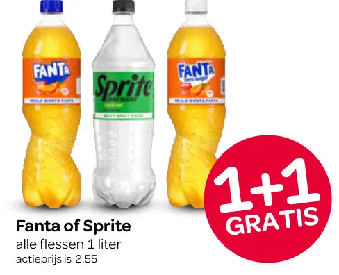 Aanbieding: Fanta of Sprite