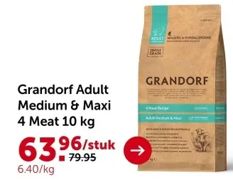 Aanbieding: Grandorf Adult 4 Meat