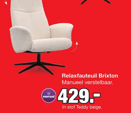 Aanbieding: Relaxfauteuil Brixton