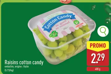 Offre: Raisins cotton candy