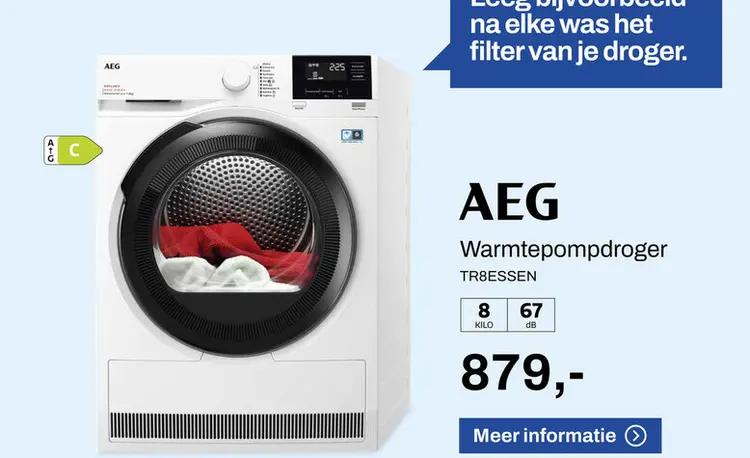 Aanbieding: Warmtepompdroger