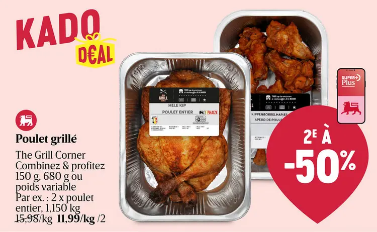 Offre: Poulet grillé
