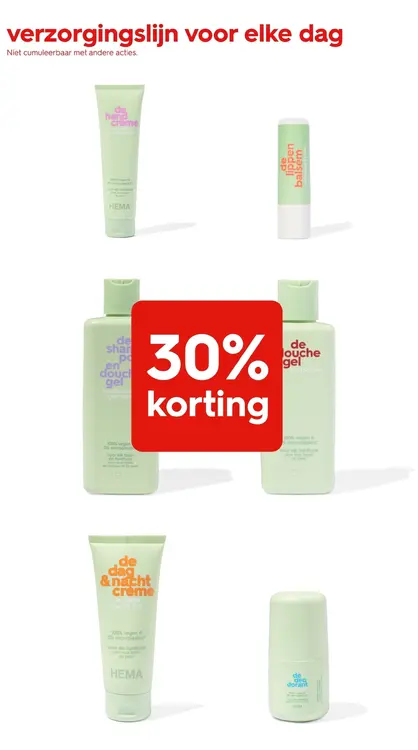 Promotie: verzorgingslijn voor elke dag