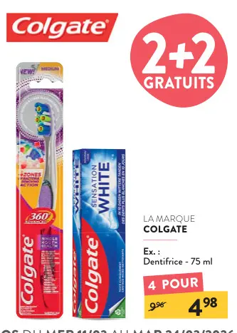 Offre: Dentifrice