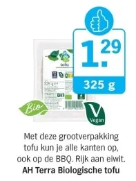 Aanbieding: AH Terra Biologische tofu