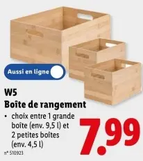 Offre: Boîte de rangement