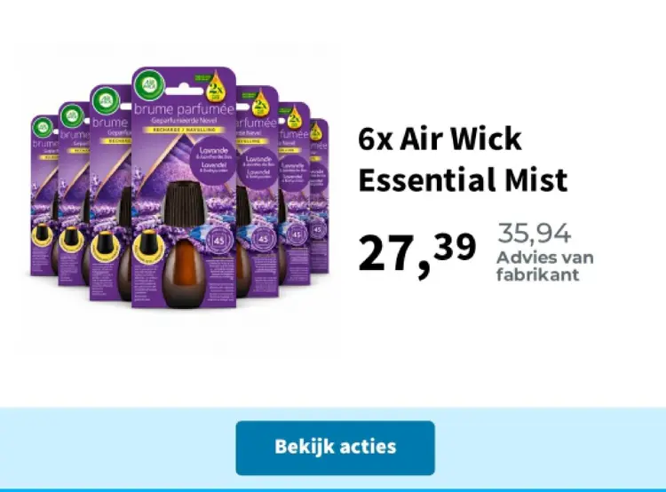 Promotie: Air Wick Essential Mist
