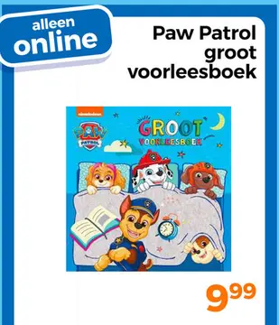 Aanbieding: Paw Patrol groot voorleesboek