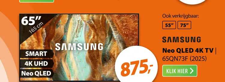 Aanbieding: Samsung QLED 4K 65Q7F3 (2025)