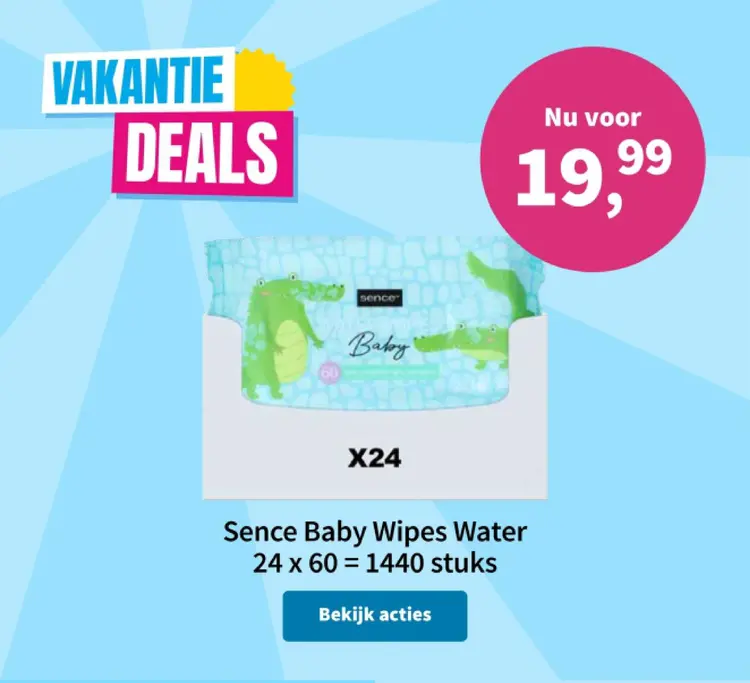Aanbieding: Baby Wipes Water