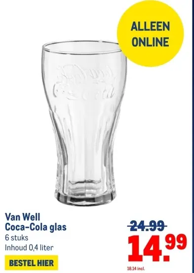 Aanbieding: Coca-Cola glas
