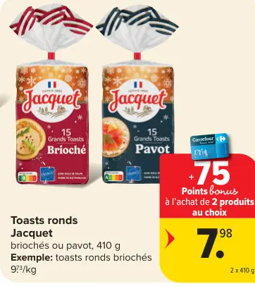 Offre: Toasts ronds