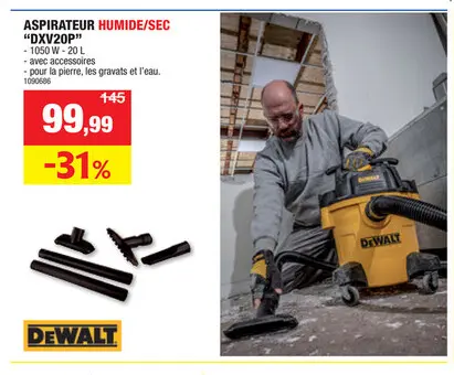 Offre: Powerplus Dual Power POWDP15250 perceuse-visseuse à  percussion sans fil 20V Li-Ion batterie non comprise