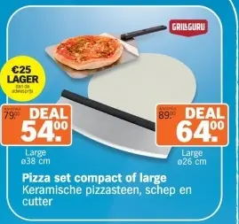 Aanbieding: Pizza set compact of large