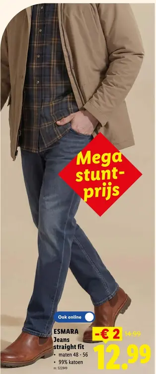 Promotie: Jeans straight fit