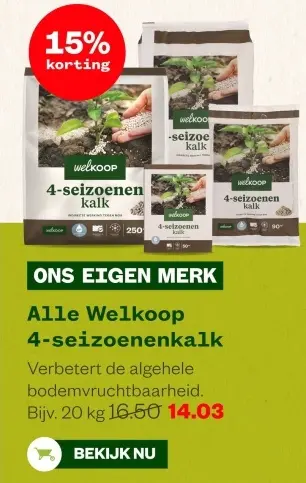 Aanbieding: Alle Welkoop 4-seizoenenkalk
