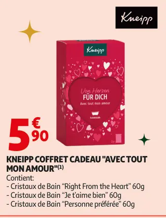 Offre: Kneipp coffret cadeau "avec tout mon amour"