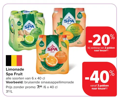 Promotie: Limonade Spa Fruit