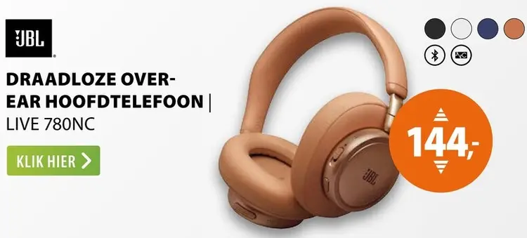 Aanbieding: Draadloze over-ear hoofdtelefoon Live 780NC