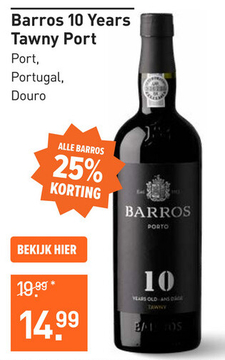 Aanbieding: Barros 10 Years Tawny Port