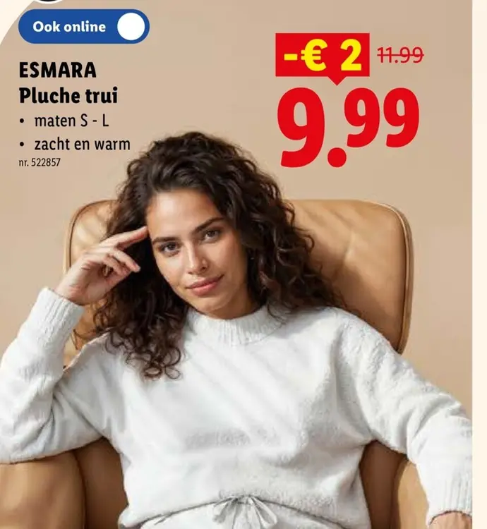 Promotie: Pluche trui