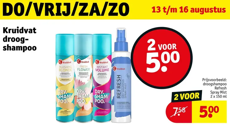 Aanbieding: Droogshampoo