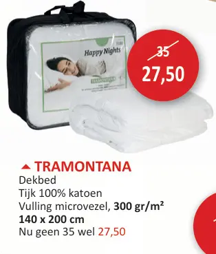 Promotie: Tramontana Dekbed