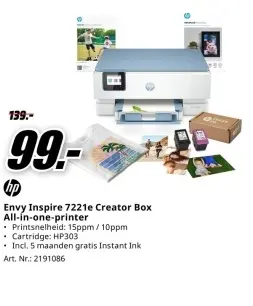 Promotie: Envy Inspire 7221e Creator Box All-in-one-pri
