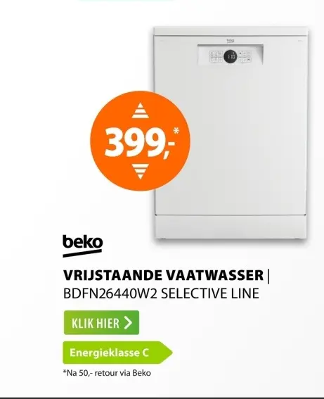 Aanbieding: Vrijstaande vaatwasser bdfn26440w2 selective 