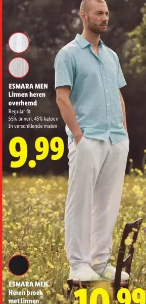 Aanbieding: Linnen heren overhemd