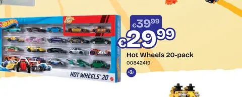 Aanbieding: Hot Wheels 20-pack, 1/64