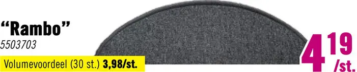 Aanbieding: Trapmat Rambo antraciet 20x54 cm