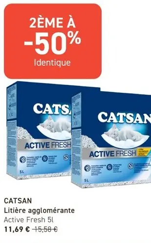 Offre: Litière agglomérante Active Fresh
